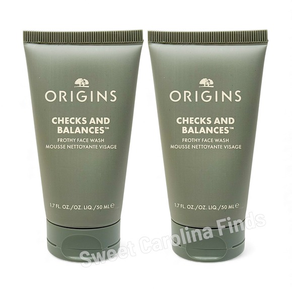 Lot of 2 Origins Checks & Balances Frothy Face Wash 1.7oz/50mL Travel Size New - Picture 5 of 5